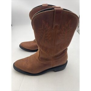 Herman Survivors Western Cowboy Boots Mens Size 13 Brown Leather Work Boots